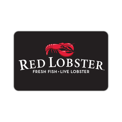 RED LOBSTER<sup>&reg;</sup> $25 Gift Card - Perfect for anyone who loves fresh seafood!  This gift card is worth $25 at any Red Lobster restaurant.
